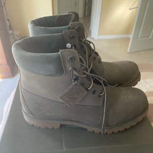 Grey Timberland Boots Size 11 (New)